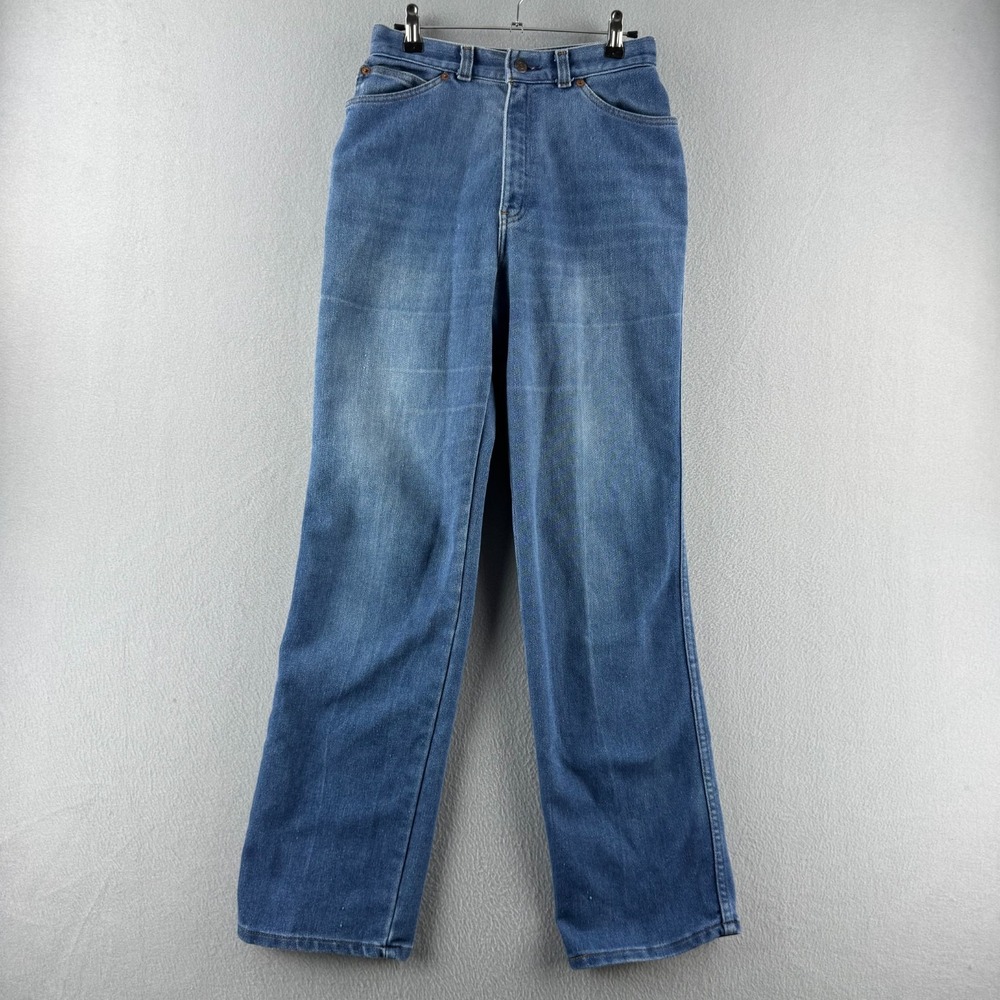 Vintage Levis Jeans Womens 26x32 Blue Denim Prospector Strait Leg 80s Scovill